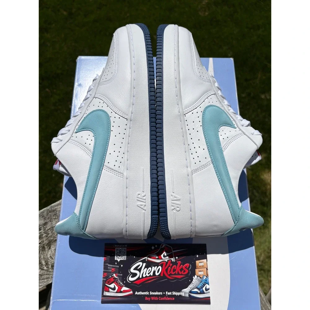 Nike Air Force 1 Low Puerto Rico Day White Blue DQ9200-100 Mens‎ Size 14 New